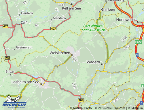 Mapa MICHELIN Weiskirchen - ViaMichelin