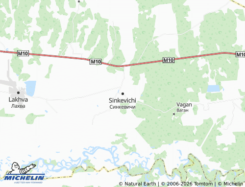 Carte MICHELIN Sinkevichi - ViaMichelin