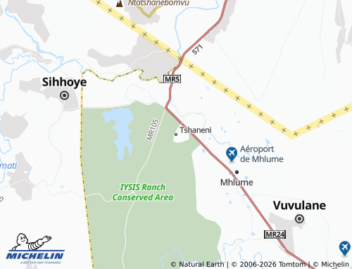 MICHELIN Tshaneni map - ViaMichelin