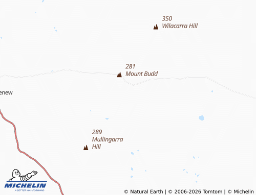 Mapa MICHELIN Mount Budd - ViaMichelin