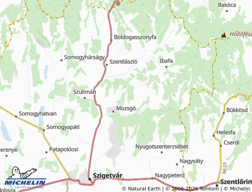 MICHELIN-Landkarte Jedinkaszőlő - ViaMichelin