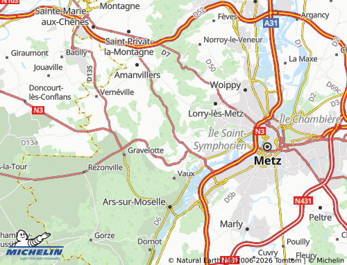 MICHELIN-Landkarte Châtel-Saint-Germain - ViaMichelin