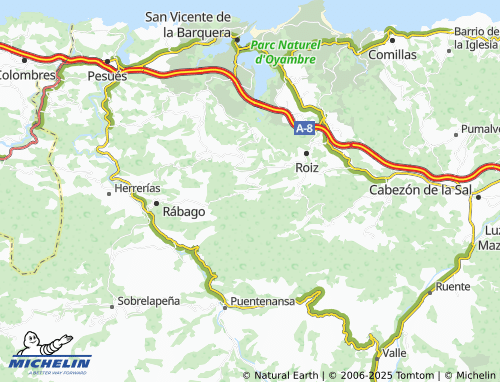 Kaart MICHELIN Caviña - ViaMichelin