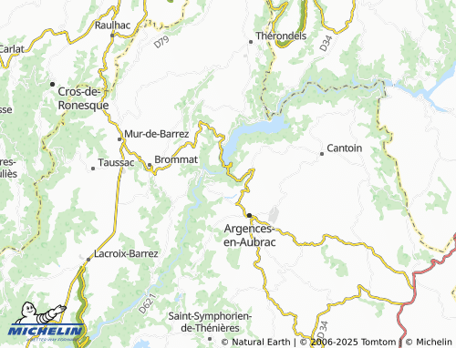 Carte MICHELIN Le Bousquet - ViaMichelin