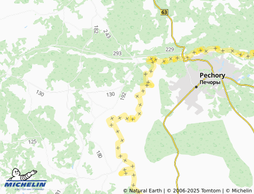 MICHELIN Tessova map - ViaMichelin