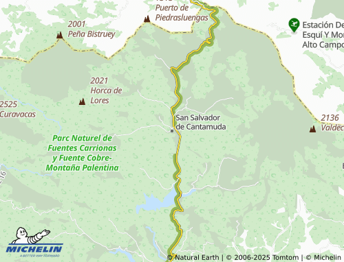 MICHELIN San Salvador de Cantamuda map - ViaMichelin