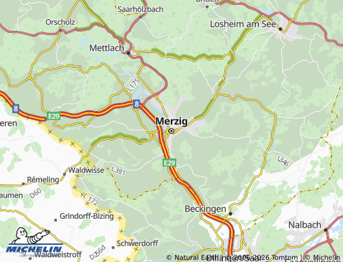 MICHELIN Merzig map - ViaMichelin