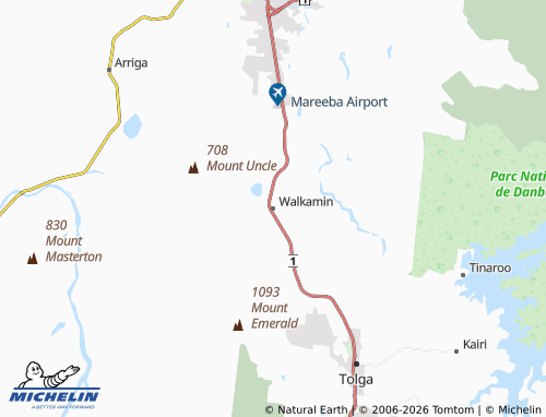 Mapa MICHELIN Walkamin - ViaMichelin