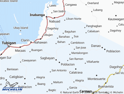 MICHELIN Dagnawan map - ViaMichelin