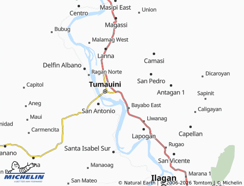 MICHELIN Minanga map - ViaMichelin