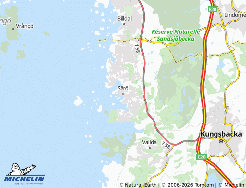 MICHELIN Särö map - ViaMichelin