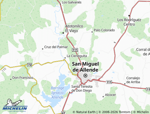 Mapa MICHELIN Lomas de San José - ViaMichelin