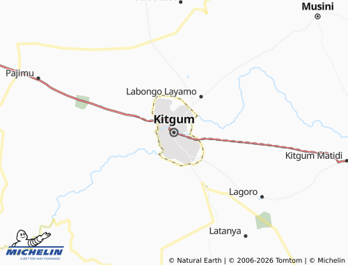 MICHELIN Kitgum map - ViaMichelin