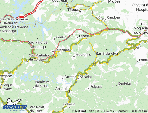 MICHELIN Mouronho map - ViaMichelin