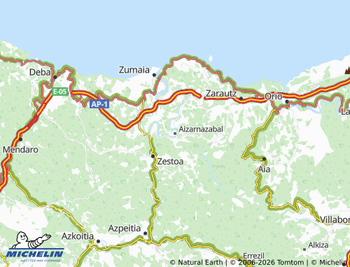 MICHELIN Aizarnazabal map - ViaMichelin