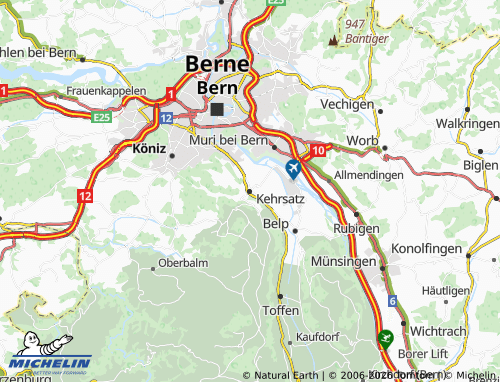 Mapa MICHELIN Kehrsatz - ViaMichelin