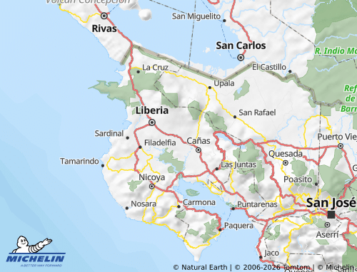 MICHELIN Bagaces map - ViaMichelin