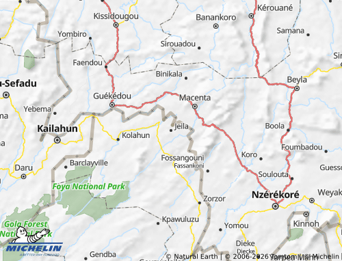 MICHELIN Quardu Boundi map - ViaMichelin