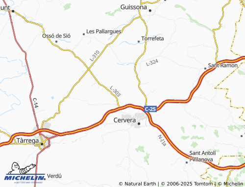 Mapa MICHELIN La Cardosa - ViaMichelin