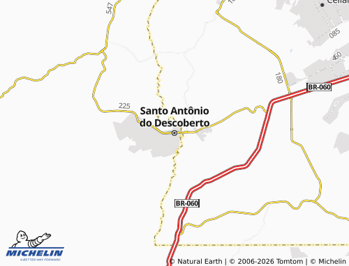 Mapa MICHELIN Santo Antônio do Descoberto - ViaMichelin