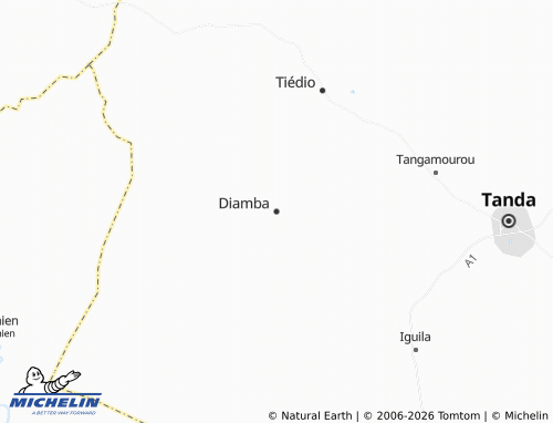 MICHELIN Diamba map - ViaMichelin