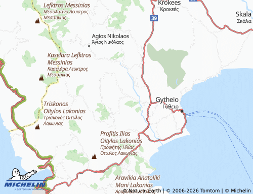 MICHELIN Platanos map - ViaMichelin