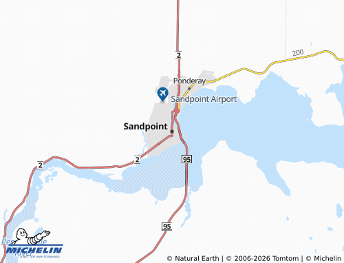 Mapa MICHELIN Sandpoint - ViaMichelin
