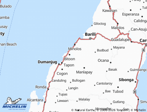 MICHELIN Tubod-Bitoon map - ViaMichelin
