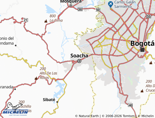 Carte MICHELIN El Sol de Potoalegre - ViaMichelin
