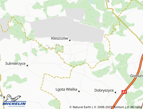 MICHELIN-Landkarte Łuszczanowice - ViaMichelin