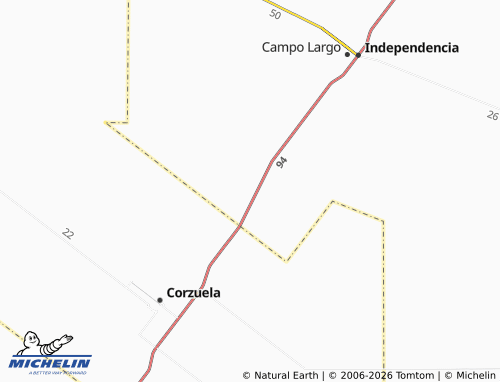 Mappa MICHELIN Fortín Las Chuñas - ViaMichelin