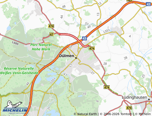 MICHELIN Dülmen map - ViaMichelin