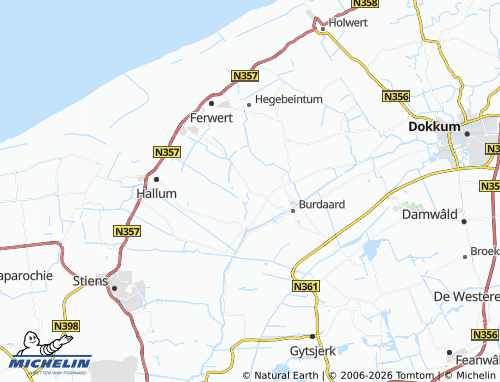 Kaart MICHELIN Wanswerd - ViaMichelin