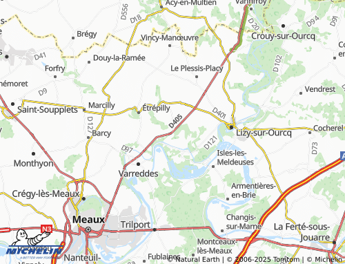 Carte MICHELIN Le Gué à Tresmes - ViaMichelin