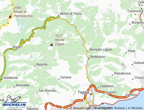 MICHELIN Ciabaudo map - ViaMichelin