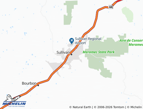 Mappa MICHELIN Sullivan - ViaMichelin