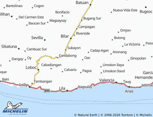 MICHELIN Baguhan map - ViaMichelin