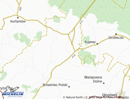 MICHELIN Mokra map - ViaMichelin