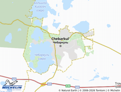 MICHELIN-Landkarte Chebarkul' - ViaMichelin
