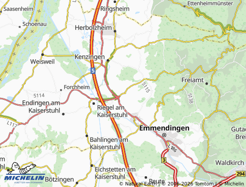 Mapa MICHELIN Malterdingen - ViaMichelin