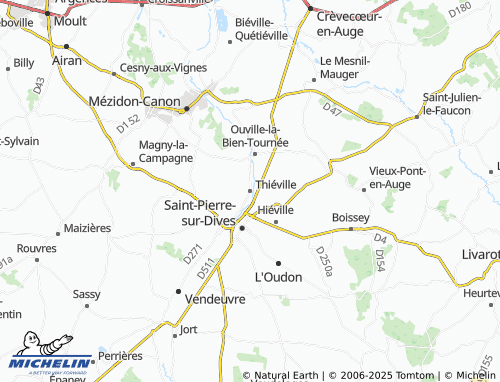 MICHELIN Thiéville map - ViaMichelin