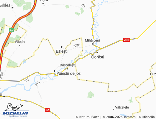 Mappa MICHELIN Codrești - ViaMichelin