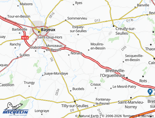MICHELIN Carcagny map - ViaMichelin