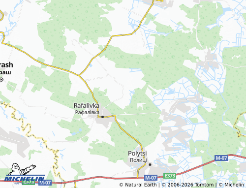 Mappa MICHELIN Koshmaky - ViaMichelin