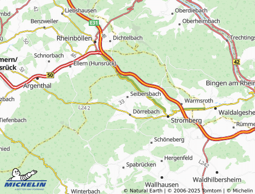 MICHELIN Seibersbach map - ViaMichelin
