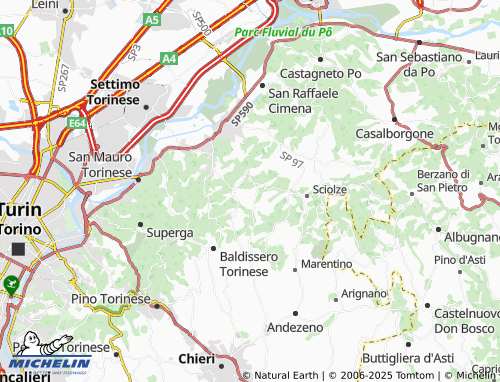 Carte MICHELIN Bardassano - ViaMichelin
