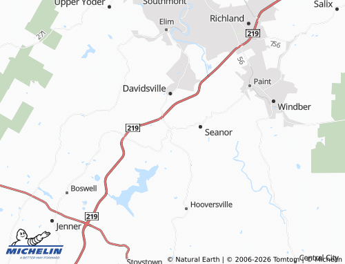 Mappa MICHELIN Benson - ViaMichelin