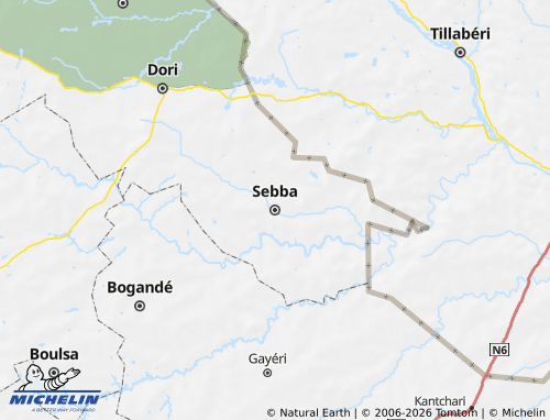 MICHELIN Yagha map - ViaMichelin