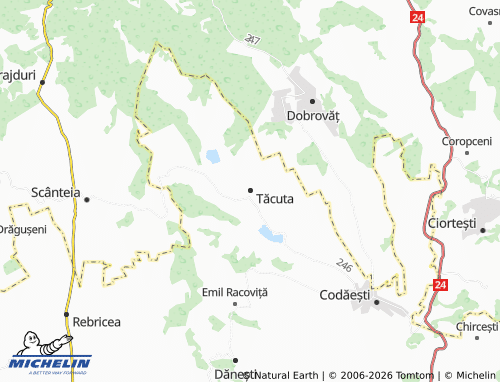 MICHELIN Tăcuta map - ViaMichelin