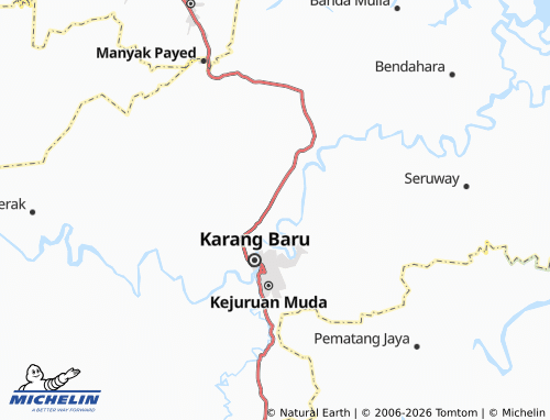 MICHELIN Gampong Johar map - ViaMichelin